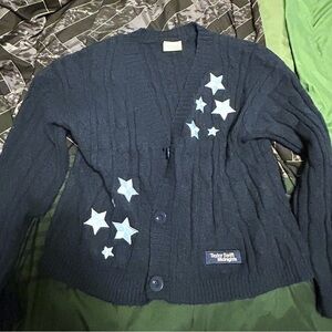 Taylor Swift Midnight Navy Cardigan with Star Design
